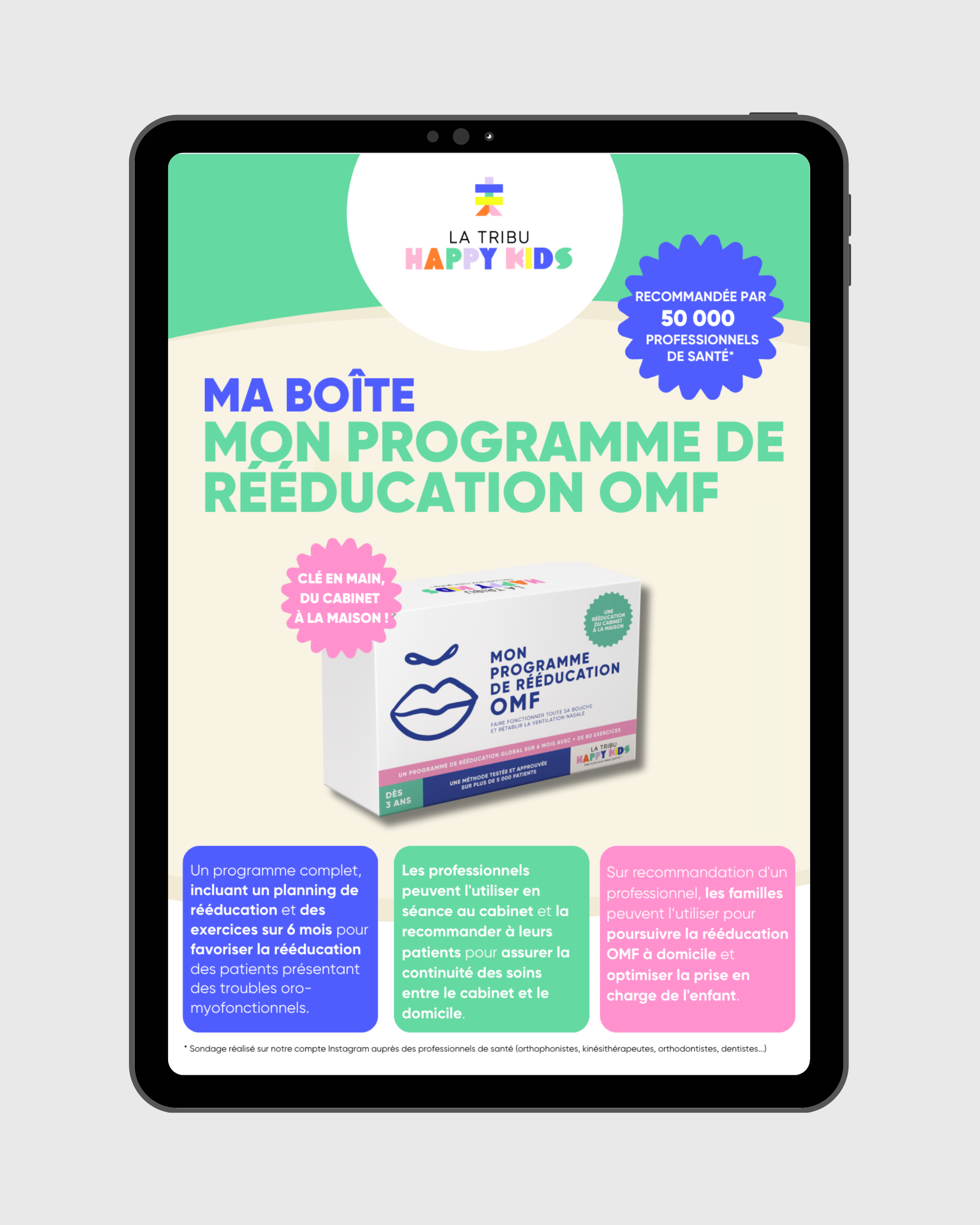 Flyer : Ma Boîte "Mon Programme de Rééducation OMF"