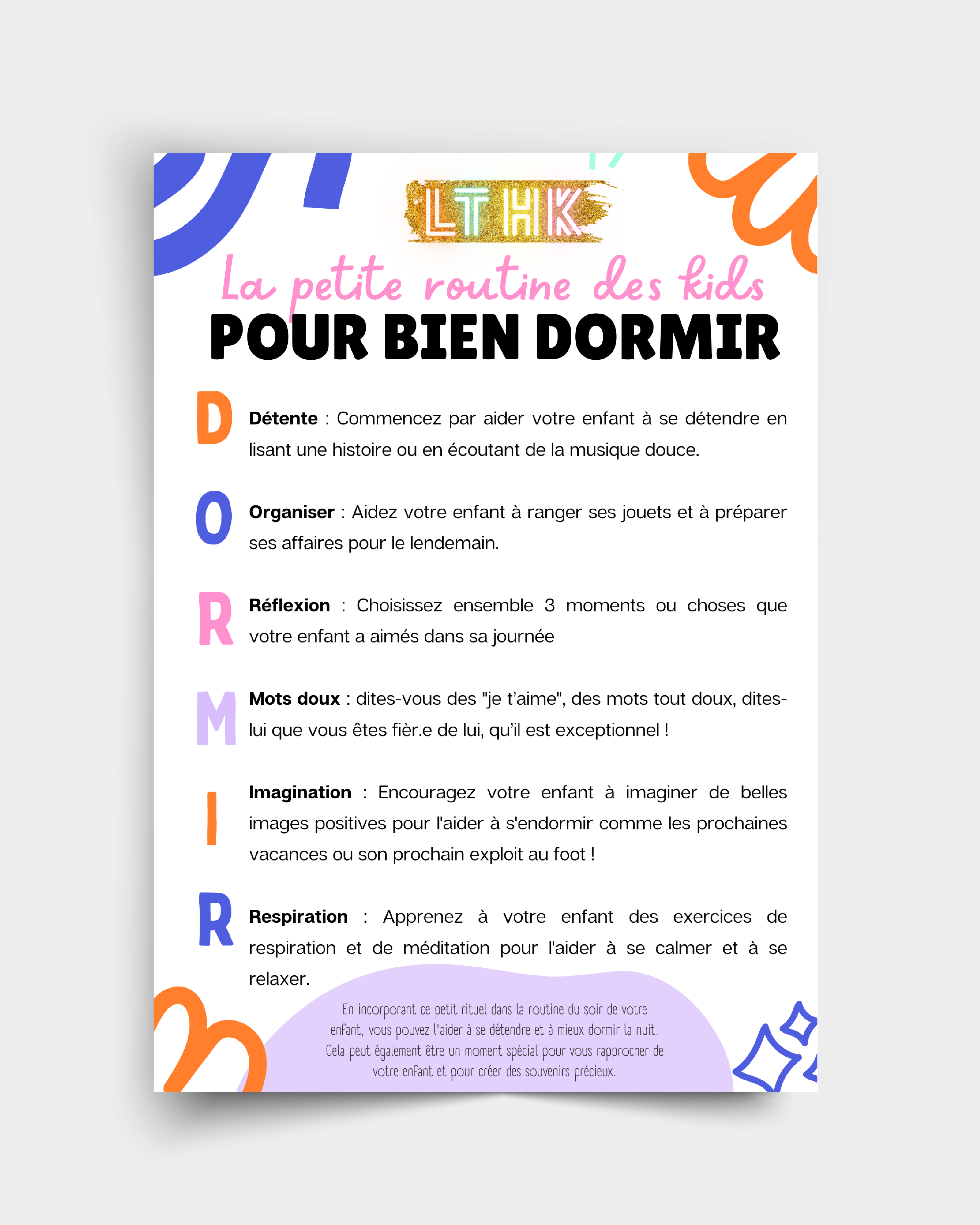 Ma Routine du coucher