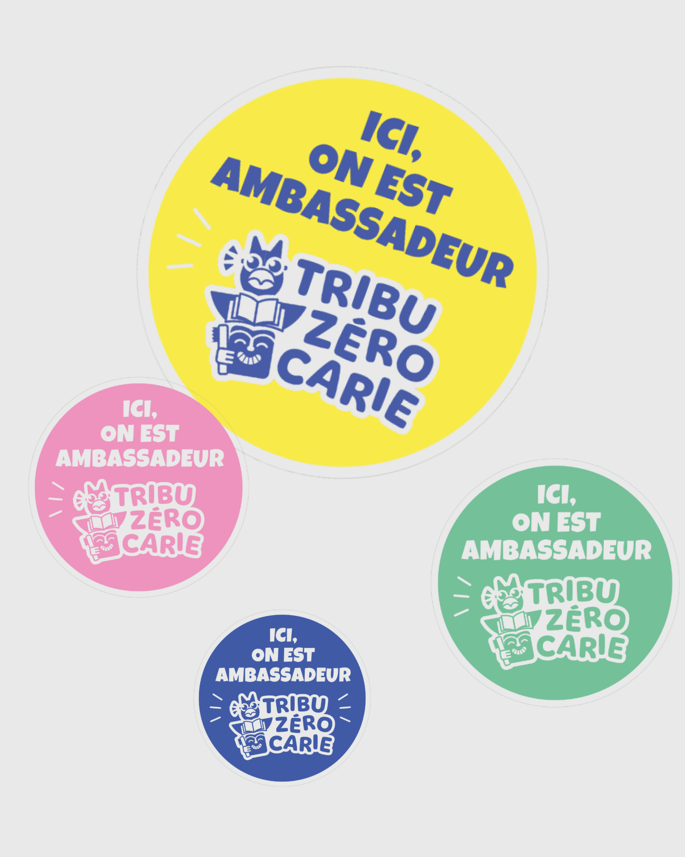 Les stickers de La Tribu Zéro Carie