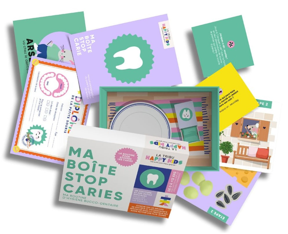 Détail contenu de Ma Boîte Stop Caries pour La Tribu Zéro Carie