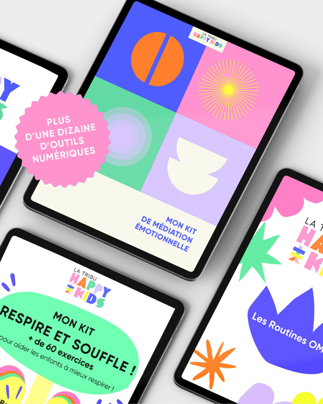 Lot contenant tous les outils numériques de La Tribu Happy Kids