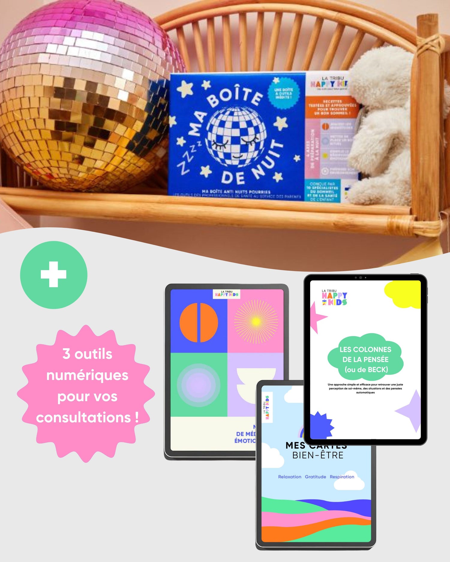 Le coffret de La Tribu Happy Kids pour les psychologues