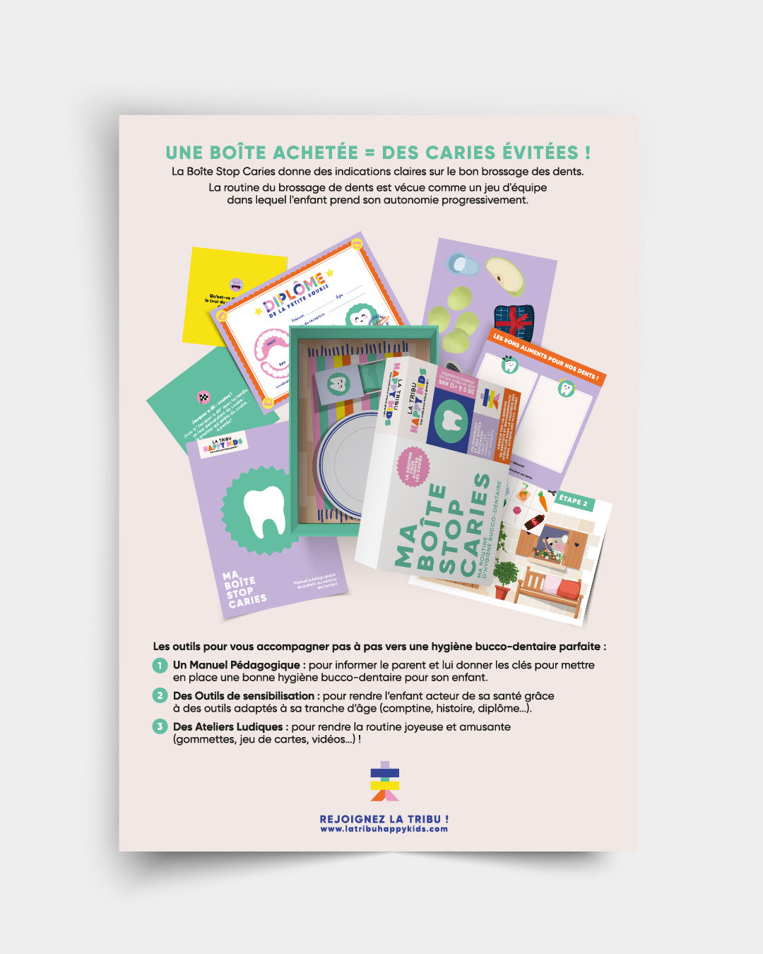 Lot de 50 flyers : Ma Boîte Stop Caries