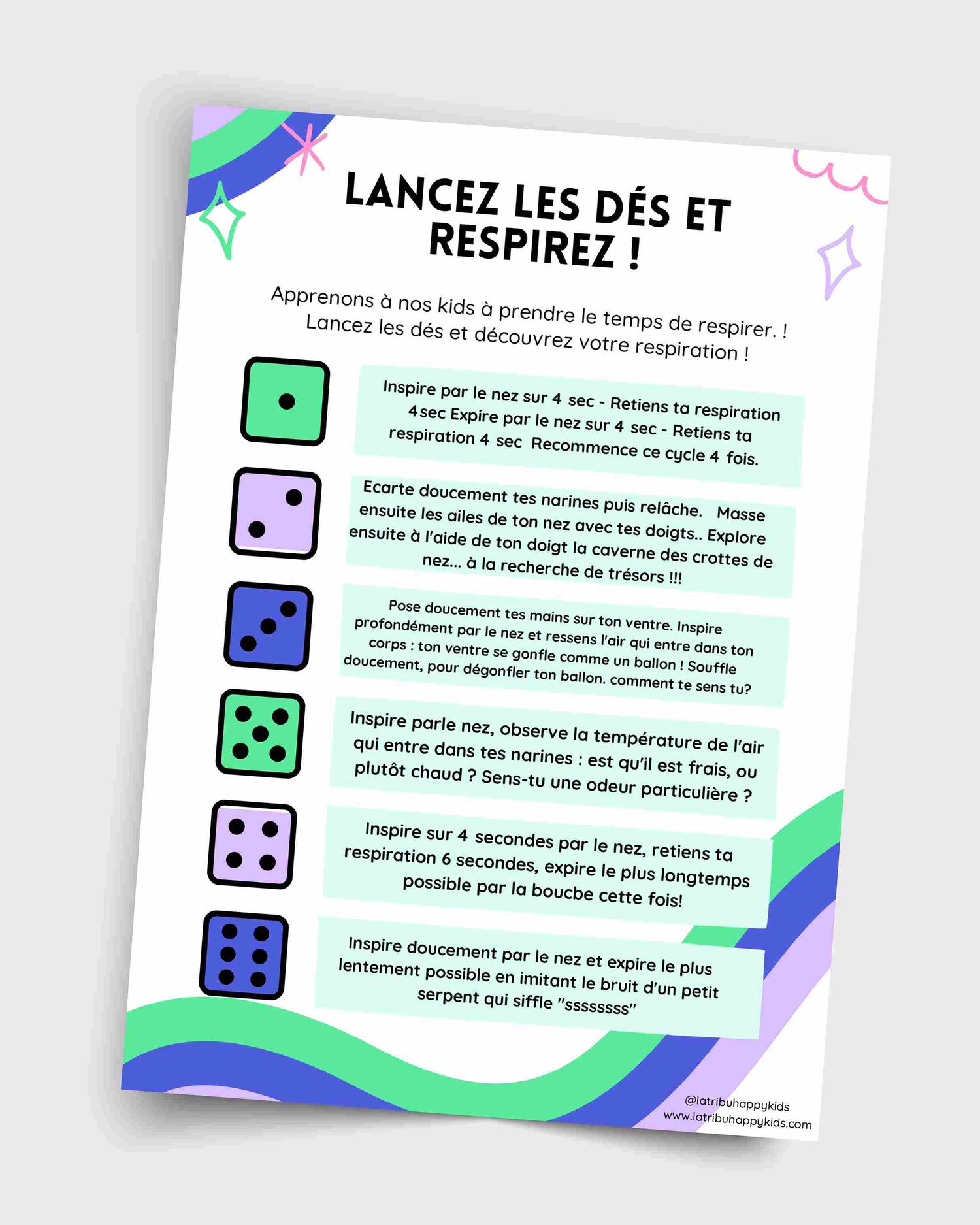 Lancez les Dés et Respirez (Fichier Numérique)