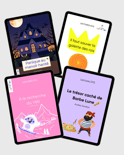 Lot Mes 4 histoires DYS interactives