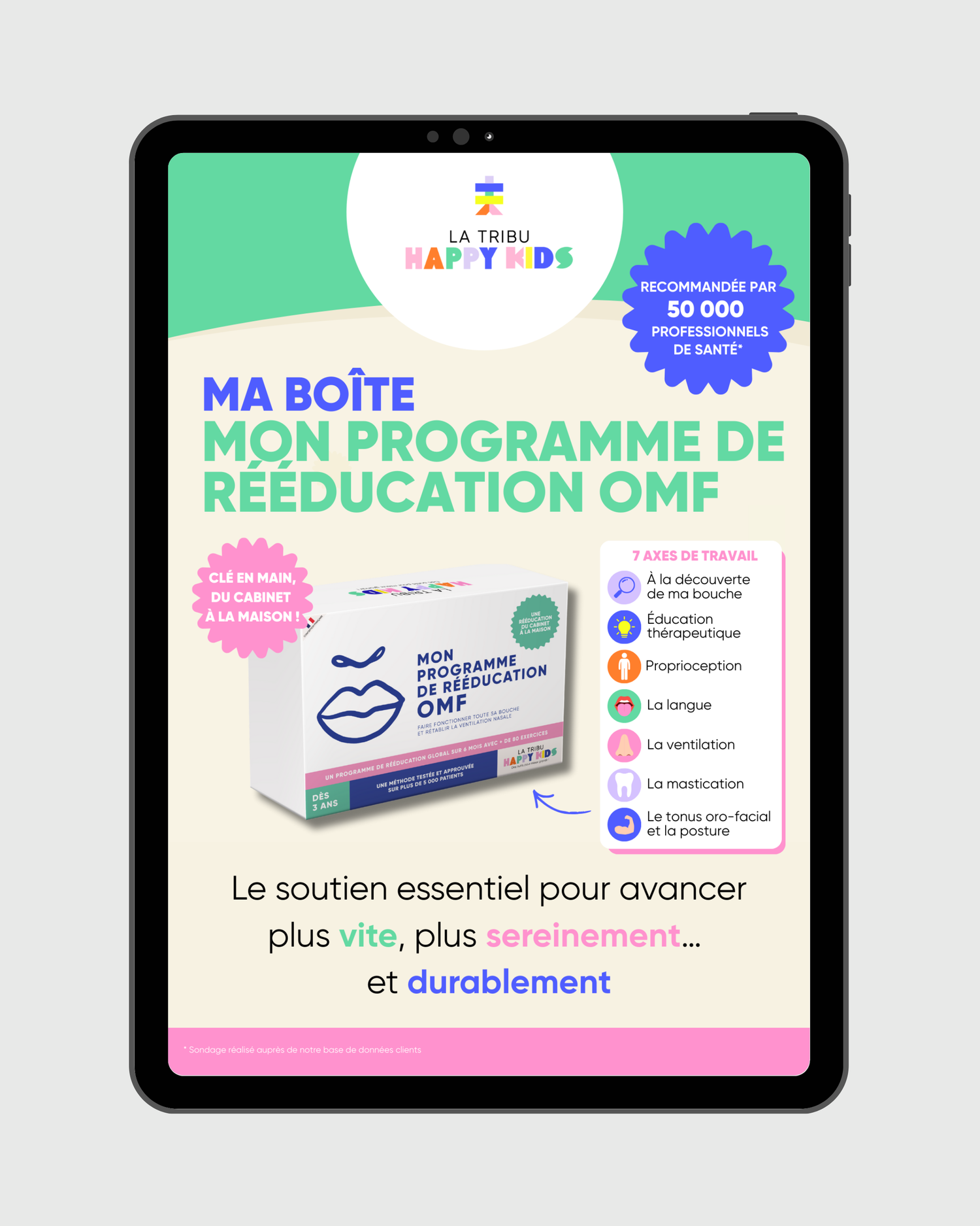 Flyer de prescription "Mon programme de rééducation OMF"