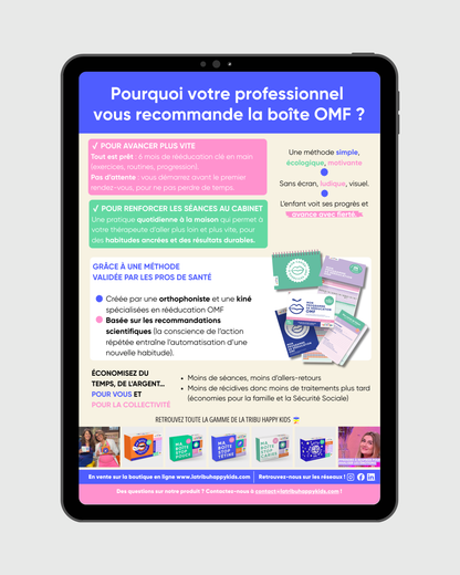 Flyer de prescription "Mon programme de rééducation OMF"