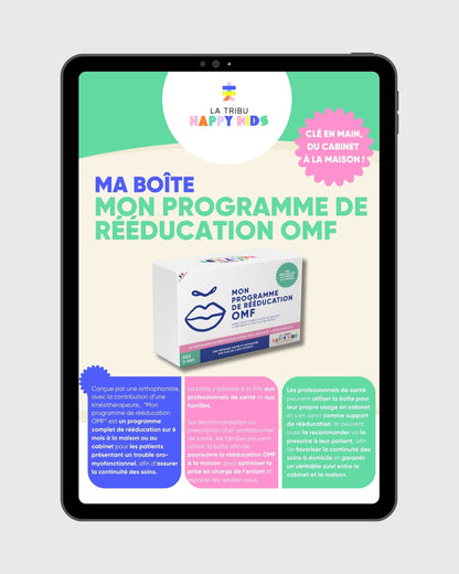 Flyer : Ma Boîte &quot;Mon Programme de Rééducation OMF&quot;