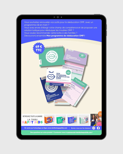 Flyer : Ma Boîte &quot;Mon Programme de Rééducation OMF&quot;